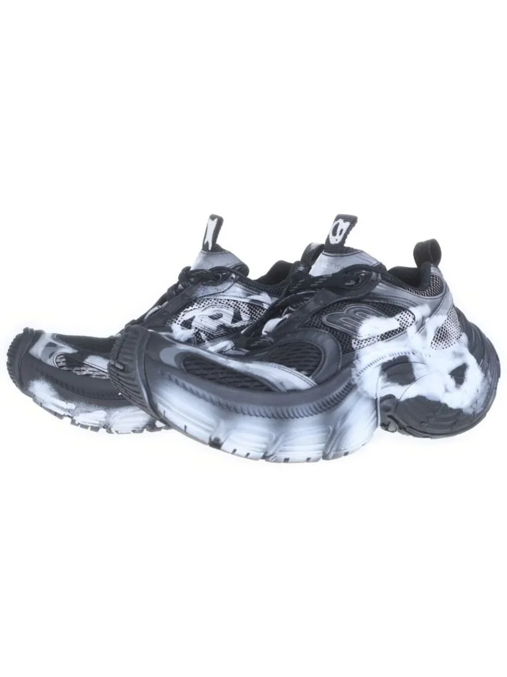 Balenciaga Mesh Low Cut Sneakers Black